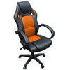 Office Chair Ergonomic Gaming Chair Height Adjust with Armrest PU Leather Seat