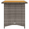 Garden Table with Top Outdoor Dining Table Coffee Table Poly Rattan