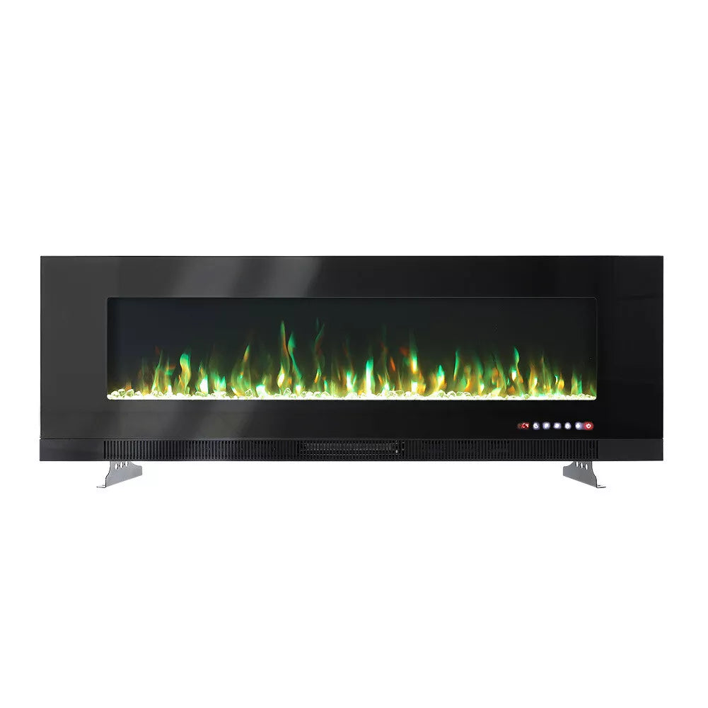 50, 60, 72, Inch LED Fireplace Insert Wall Mounted Electric Inset Media Fire