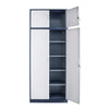 Extra Tall 225cm Storage Cabinet Lockable Steel Garage Office Workshop Cupboard