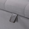 Upholstered Bed, Double Bed 4FT6 with Storage Bench Ottoman Storage Bed Frame