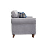 2, 3 Seater Linen Fabric Sofa Settee Couch Armchair with 2 Pillows Living Room