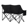 Double Seat Camping Chair Folding Portable Outdoor Garden Chair with Carry Bag