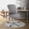 Fabric Home Office Chair Adjustable Computer Desk Seat Swivel Filp-up Armrest