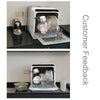 Table Top Dishwasher 6 Programs 5L Water Tank Mini Countertop Freestanding White