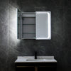 Bathroom LED Lighted Mirror Cabinet Wall Storage Box with Shelf/Bluetooth/Socket
