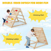 Double Sided Triangle Climber Wooden Climbing Toy Montessori Climbing Triangle