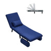3 IN 1 Folding Lazy Sofa Bed Single Sleeper Seat 6-Position Adjustable w/Pillow