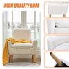 Modern Accent Chair Sherpa Fabric Upholstered Leisure Armchair Single Sofa Chair