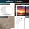 Hollywood Mirror High Definition Bluetooth Speaker LED Bulbs w/10x Totdsvvpnjxbv