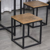 Compact 5pc Kitchen Dining Set Wood Bar Table Chair Home Space Saving Furniture