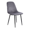 2/4/6Pcs Upholstered Nordic Velvet Dine Restaurant Dining Room Chairs Metal Legs