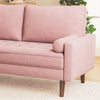 Velvet Sofa with 2 Pillows 2/3 Seater Modern Couch Love Seat Settee Home Office