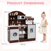 Wooden Kitchen Playset Kids Kitchen Set Toy Kitchen Set-Coffee
