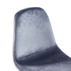 Dining Chairs 2/4PCS High Back Grey Velvet Padded Seat Kitchen Chair Office Home