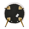 Teddy Fleece Stool Gold Leg Bedroom Upholstered Vanity Dressing Table Chair Seat