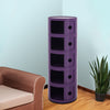 Round Storage Unit Bathroom Cabinet Chest Cupboard Side Table Vintage Postbox UK