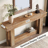 63-Inch Console Table, Farmhouse Wooden Entryway Sofa Table Behind the Couch