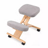 Wooden Kneeling Ergonomic Chair Orthopaedic Posture Stool Frame Seat Grey