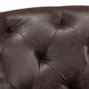 Vintage Distressed Brown Faux Leather Home Office Chair Swivel Adjustable Height