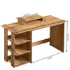 Computer Desk Study Table Writing Shelves Home Office Wooden Workstation Laptop