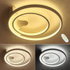 Square/Ring LED Ceiling Lamp Dimmable Light Chandelier Fixture Living Bedroom