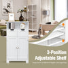 Bathroom Cabinet Floor Storage Cabinet Standing Cupboard w/1 Shelf &2 Drawers