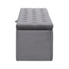 Upholstered Bed, Double Bed 4FT6 with Storage Bench Ottoman Storage Bed Frame