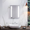 Illuminated LED Bathroom Mirror with Lights Smart Touch Wall Mounted 450x600mm