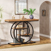 105cm Console Table Industrial 4-Tier Narrow Entryway Sofa Table for Living Room
