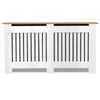 White Radiator Cover Cabinet Small Large Modern MDF Slat Wood Grill Furniture