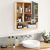 Wall-Mounted Medicine Cabinet with Mirror Single Door Bathroom Storage Cabinet
