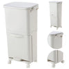 Plastic Flip Top Bin Waste 42L Rubbish Dust Bins Home Kitchen Office on Wheels
