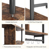 3 Tier Floating Shelving Bookshelf with Hooks for Living Room Kitchen Balcony UK