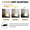 Modern Table Lamp Triangular Base With Frosted Glass Shade Nightstand Side Lamp
