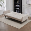 Sofa Bed Chenille Fabric w Cup Holders 3 Seater Click Clack Living Room Recliner