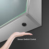 LED Bathroom Mirror Cabinet Storage Shelves Shaver Socket Anti-fog Wall Mounted
