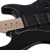 Glarry Electric Guitar Full Set with Pickguard 20W Amp Cable Bag Strap Kit Black