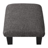 Upholstered Ottoman Fabric Stool Linen Footstool Foot Rest Chair Bench Pouffe