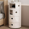 Modern Bedside Table Bedroom Sofa Side End Multi-functional Round Storage Unit