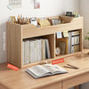 Wooden Bookshelf Rack Desk Filing Holder Organizer Rack Tabletop Bookcase Holder