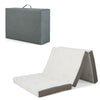 Single 10 cm Folding Gel-Infused Tri-fold Mattress Topper Cool Gel Memory Foam