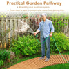 Costway Roll-Out Garden Pathway 216 cm Wooden Garden Pathway Decking Boards