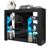 Modern Sideboard Display Cabinet I TV Stand I High Gloss Doors I Free LED Lights