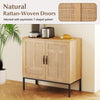 Kitchen Storage Cabinet 2-Door Buffet Sideboard with Adjustable Shelf