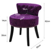 Upholstered Vanity Dressing Chair Makeup Table Stool Dining Chair Side Seat Back