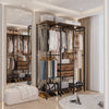 Heavy XXL Open Wardrobe Clothes Rail Storage Cupboard Dust-Proof Coat Rack Stand