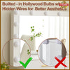 White Dressing VanityTable Makeup Desk with LED Mirror 5 Drawers Bedroom Dresser