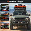 Heavy-Duty 130 x 91 x 17 cm Cargo Basket Roof Rack Cargo Carrier-Black