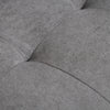 Modern 2 Seater Sofa with Hidden Storage Tufted Cotton Compact Loveseat Grey